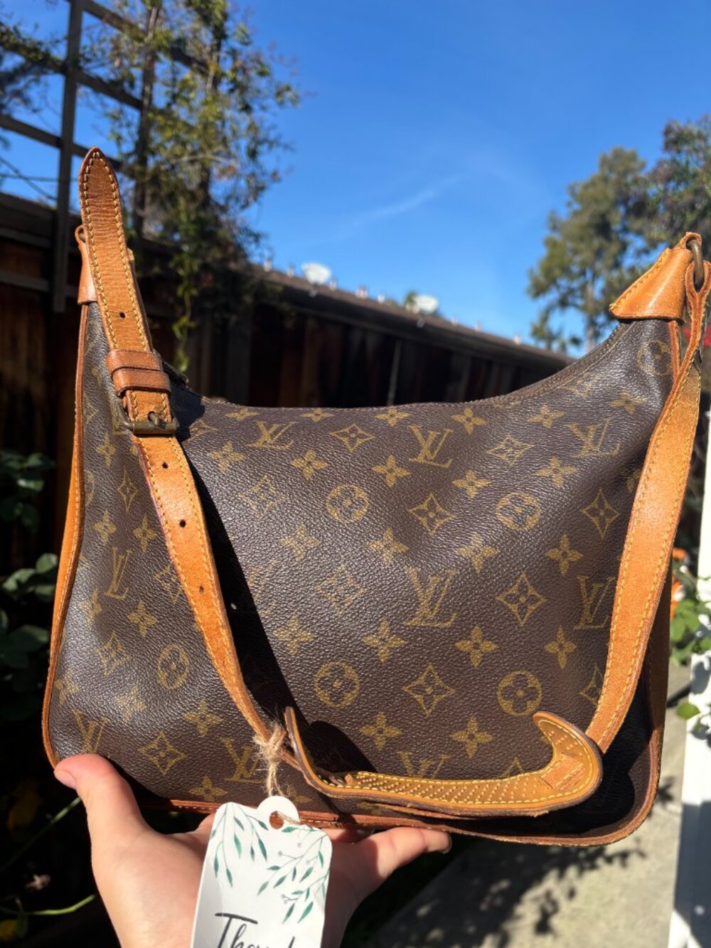 Louis Vuitton Boulogne vintage should bag AUTHENTIC